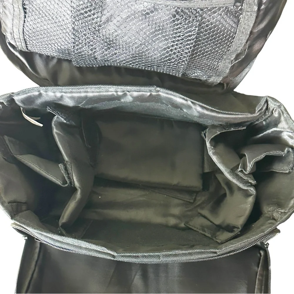 Highly Padded Camera Bag Protective Black Bag Multi Pockets Zips Universal Fit